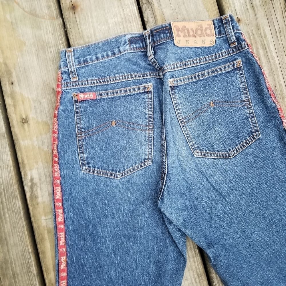 Mudd Vintage 90s y2k Spellout Flare‎ Jeans 5